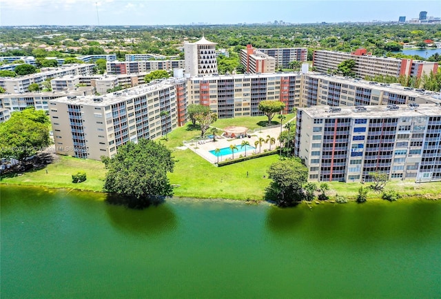 1750 NE 191st St Unit 100-1, Miami, FL 33179 - view of urban area featuring a pool area and a nearby body of water