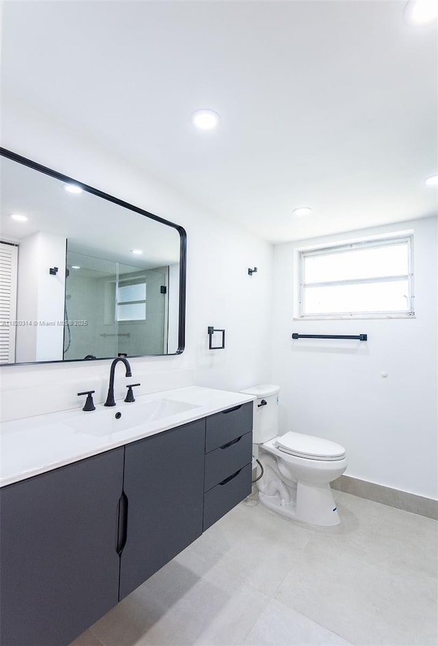 1750 NE 191st St Unit 100-1, Miami, FL 33179 - full bath featuring vanity, a shower, and recessed lighting