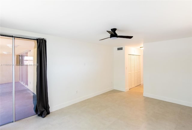 1750 NE 191st St Unit 100-1, Miami, FL 33179 - unfurnished room featuring ceiling fan and baseboards