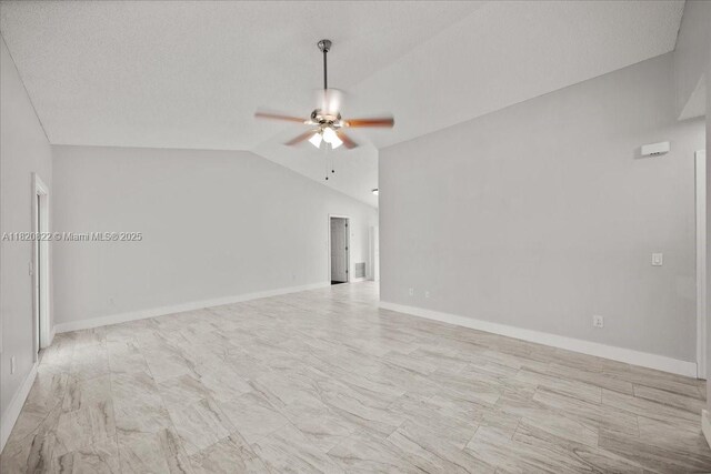18125 Wintergarden Ave, Port Charlotte, FL 33948 - empty room featuring ceiling fan and lofted ceiling