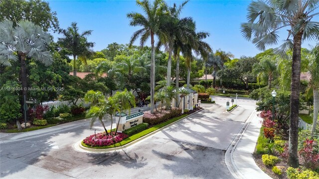 1971 Landing Way, Weston, FL 33326 - view of property's community featuring view of scattered trees and driveway