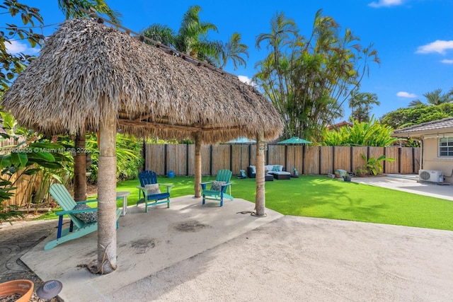 12821 SW 148th St Rd, Miami, FL 33186 - fenced backyard featuring a patio and a gazebo