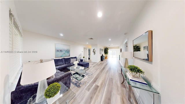 2116 NW 3rd Ave, Wilton Manors, FL 33311 - living area with light wood finished floors and recessed lighting