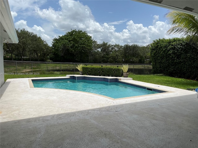 1290 Ginger Cir, Weston, FL 33326 - view of swimming pool with a patio area and a fenced backyard