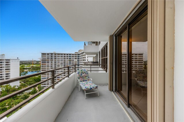 2500 Parkview Dr Unit 1717, Hallandale Beach, FL 33009 - balcony featuring a water view