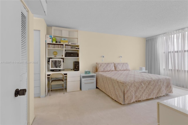 2500 Parkview Dr Unit 1717, Hallandale Beach, FL 33009 - bedroom featuring light colored carpet and a textured ceiling