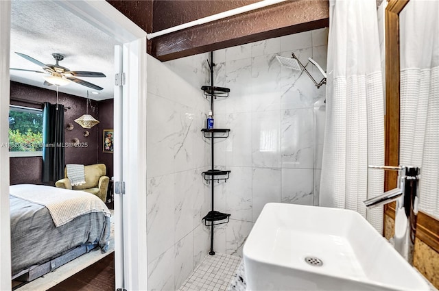 651 E Evanston Cir, Fort Lauderdale, FL 33312 - full bath with ensuite bathroom, ceiling fan, and curtained shower