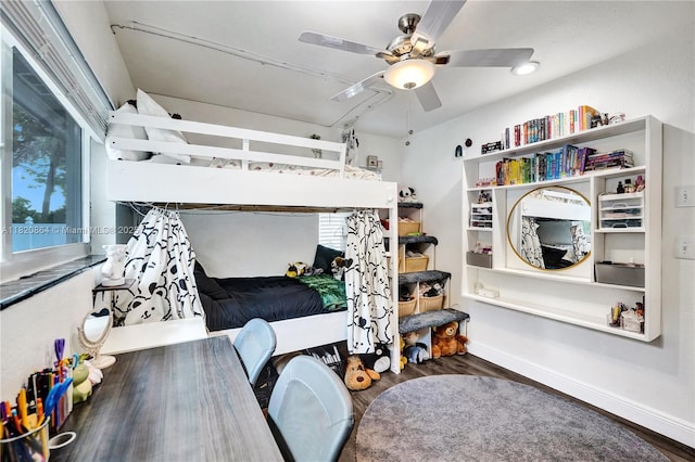 651 E Evanston Cir, Fort Lauderdale, FL 33312 - bedroom featuring wood finished floors and ceiling fan