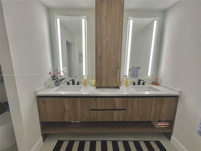 3003 Deer Creek Lake Shore Dr Unit 3003, Deerfield Beach, FL 33442 - full bath with double vanity and baseboards