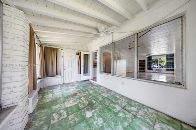 810 NE 119th St, Biscayne Park, FL 33161 - view of patio featuring a ceiling fan