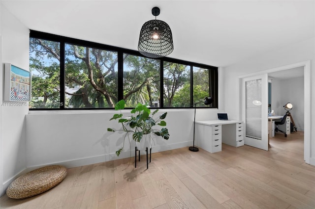 141 Crandon Blvd Unit 237, Key Biscayne, FL 33149 - interior space featuring a desk and light wood-type flooring