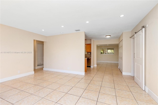 918 NE 6th St, Hallandale Beach, FL 33009 - unfurnished room featuring recessed lighting and light tile patterned floors