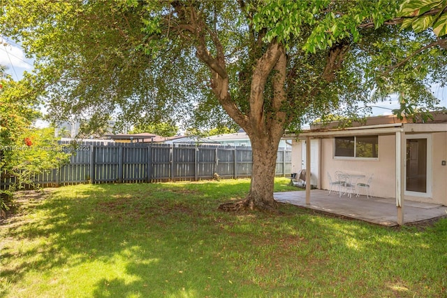 918 NE 6th St, Hallandale Beach, FL 33009 - view of yard with a patio area