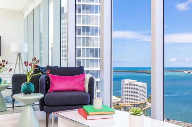 485 Brickell Ave Unit 3410, Miami, FL 33131 - balcony with a water view