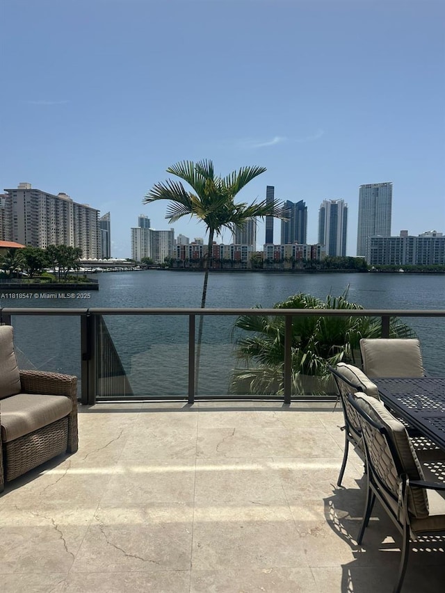 4000 NE 168th St Unit 110A, North Miami Beach, FL 33160 - water view featuring city skyline