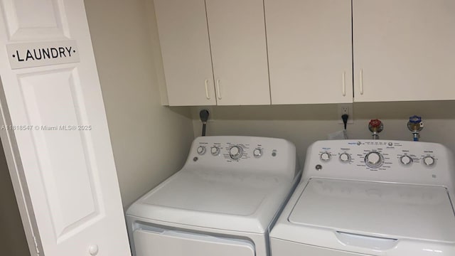 4000 NE 168th St Unit 110A, North Miami Beach, FL 33160 - laundry room with washer and dryer and cabinet space