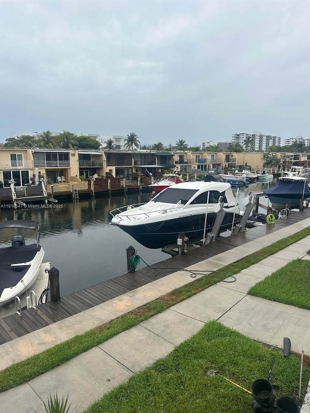 4000 NE 168th St Unit 110A, North Miami Beach, FL 33160 - dock featuring a water view
