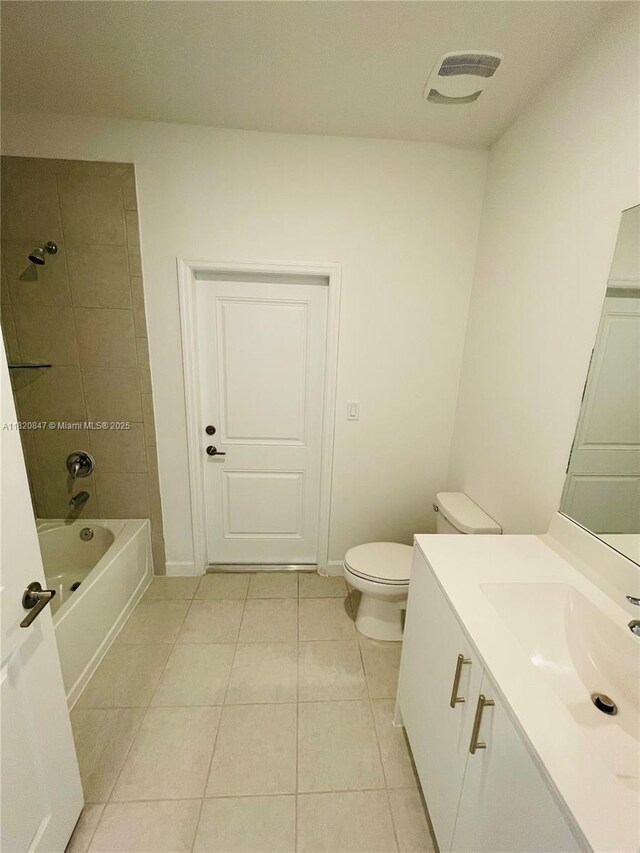 16932 SW 291st St, Homestead, FL 33030 - bathroom with vanity, tile patterned flooring, and bathing tub / shower combination
