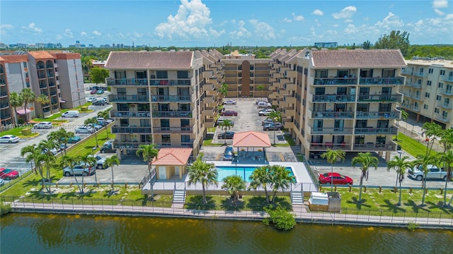 5249 NW 7th St Unit 103, Miami, FL 33126 - view of apartment building / complex featuring a water view