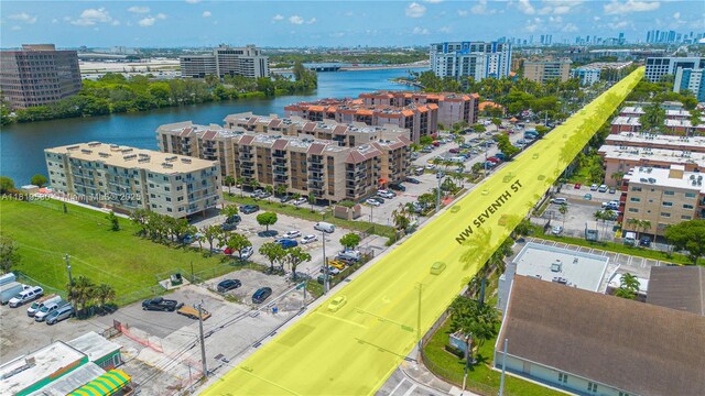 5249 NW 7th St Unit 103, Miami, FL 33126 - view of urban area with a large body of water and apartment complex / building
