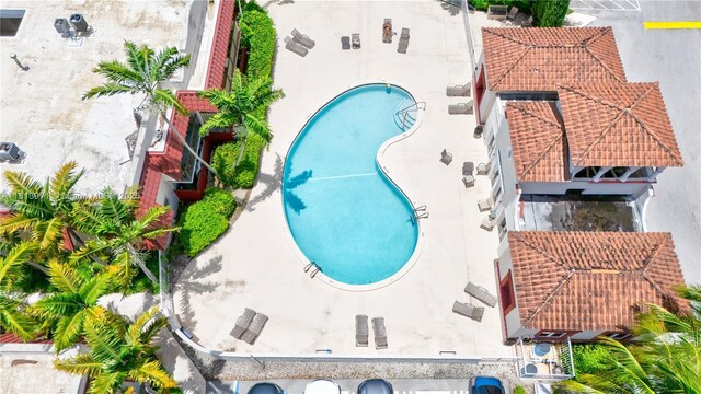6711 N Kendall Dr Unit 505, Pinecrest, FL 33156 - drone / aerial view of a pool