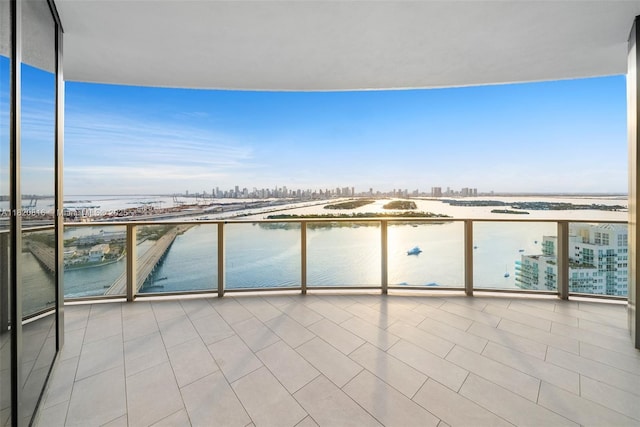 500 Alton Rd Unit 3703, Miami Beach, FL 33139 - balcony featuring a view of city and a water view