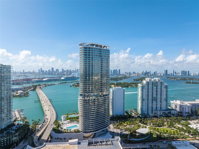 500 Alton Rd Unit 3703, Miami Beach, FL 33139 - bird's eye view of city skyline and a nearby body of water