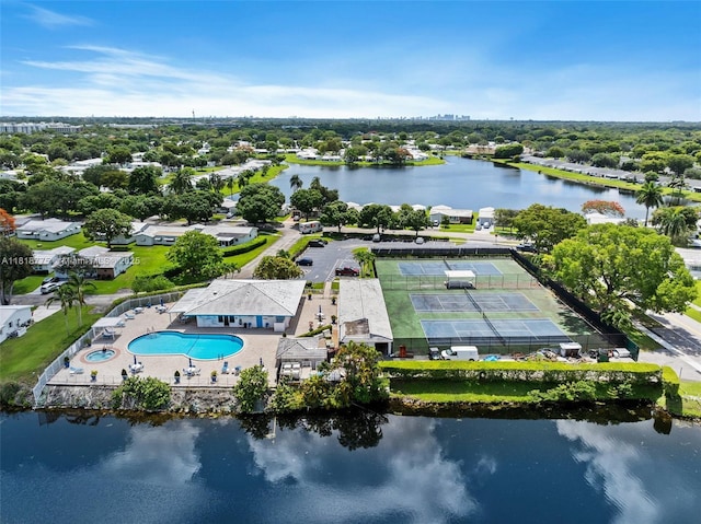 1081 NW 89th Ave, Plantation, FL 33322 - aerial view of a nearby body of water and a pool