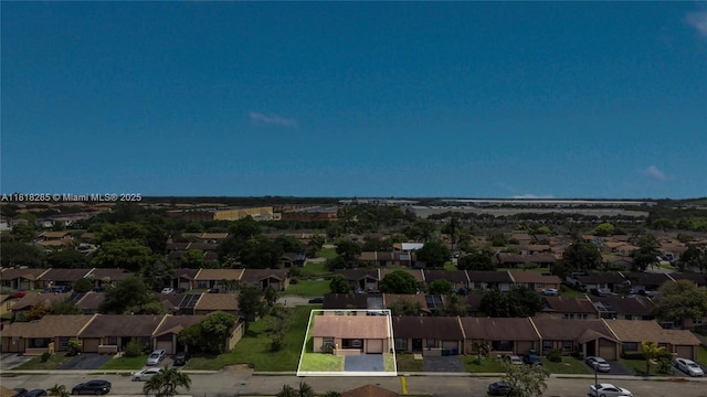 9550 W Heather Ln, Miramar, FL 33025 - aerial view of residential area with property boundaries highlighted