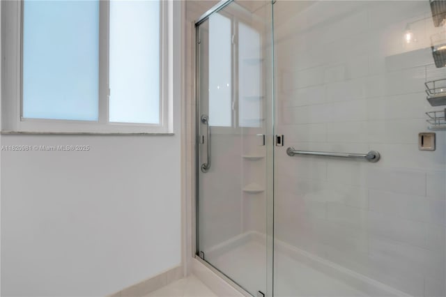 1753 Aspen Ln, Weston, FL 33327 - bathroom with a stall shower and baseboards