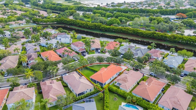 1753 Aspen Ln, Weston, FL 33327 - aerial perspective of suburban area with property parcel outlined
