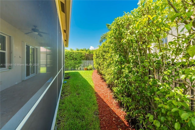 1753 Aspen Ln, Weston, FL 33327 - view of yard featuring a ceiling fan