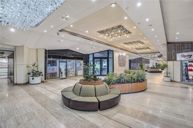 999 Brickell Bay Dr Unit 711, Miami, FL 33131 - common area featuring recessed lighting