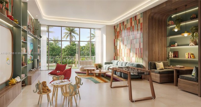 2901 NE 9th Ct Unit 6A, Fort Lauderdale, FL 33384 - lobby with a wall of windows