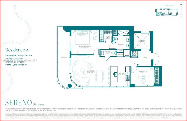 2901 NE 9th Ct Unit 6A, Fort Lauderdale, FL 33384 - view of property floor plan