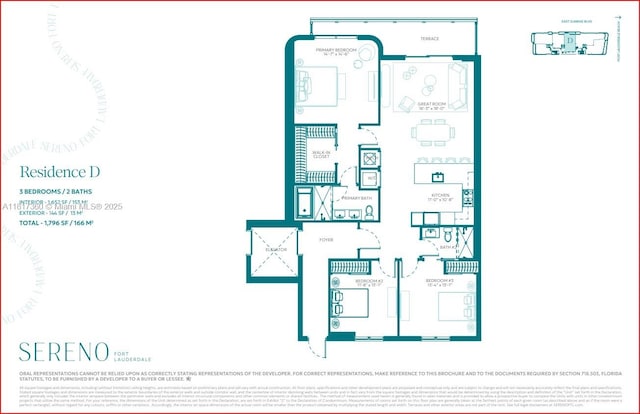 2901 NE 9th Ct Unit 7D, Fort Lauderdale, FL 33304 - view of home floor plan