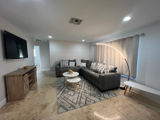 3338 Taft St, Hollywood, FL 33021 - living area with baseboards and recessed lighting