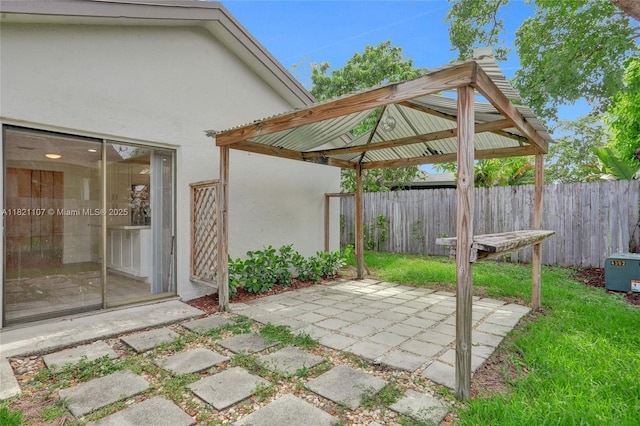 8511 NW 51st Ct, Lauderhill, FL 33351 - view of patio / terrace with a gazebo
