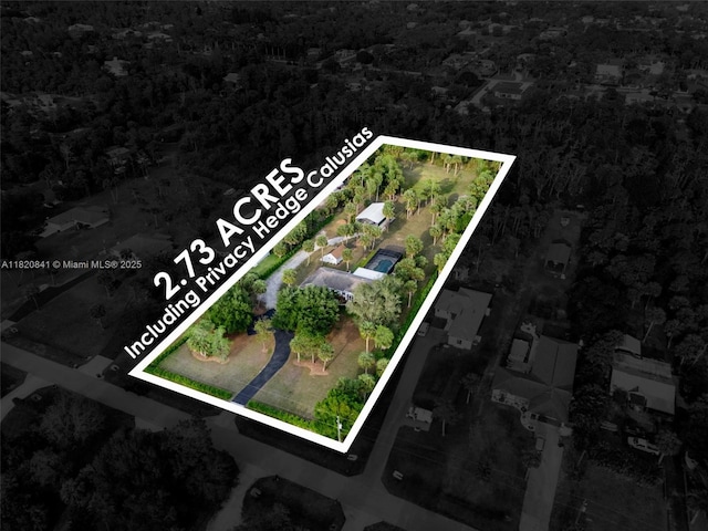 1020 SW 19th St SW, Naples, FL 34117 - aerial view of property's location featuring property boundaries highlighted