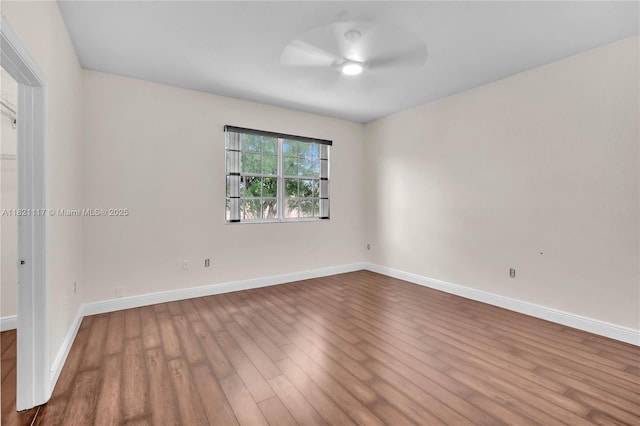 13227 SW 42nd St Unit 8103, Miramar, FL 33027 - spare room featuring ceiling fan and wood finished floors