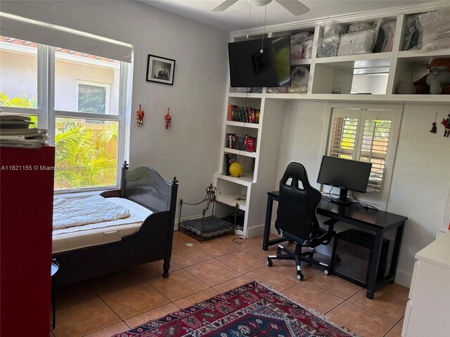 3767 Royal Palm Ave, Miami Beach, FL 33140 - tiled office with ceiling fan
