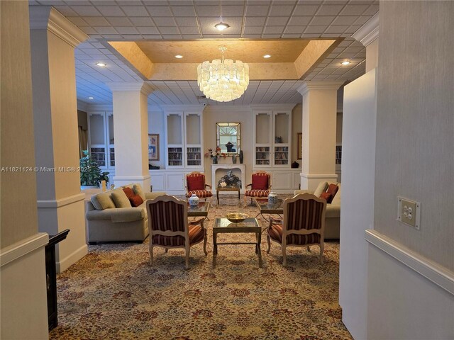 3800 S Ocean Dr Unit 425, Hollywood, FL 33019 - lobby with crown molding and a decorative wall