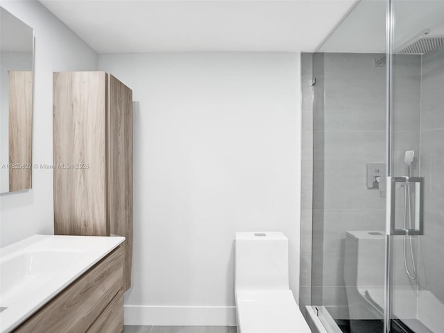 605 Oaks Dr Unit 309, Pompano Beach, FL 33069 - full bathroom with vanity and a shower stall