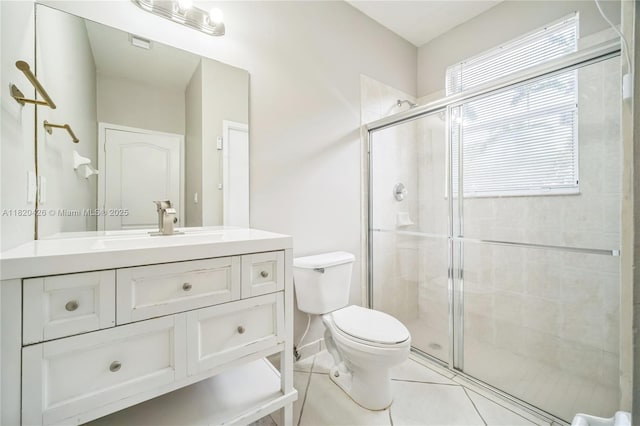 16313 SW 66th St, Miami, FL 33193 - full bathroom with vanity, a stall shower, and tile patterned floors