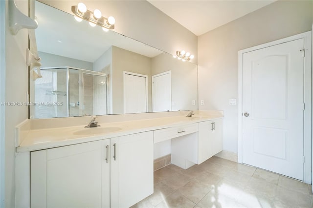 16313 SW 66th St, Miami, FL 33193 - full bathroom with double vanity and a stall shower