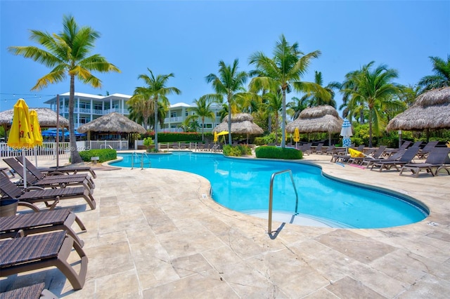 104000 Overseas Hwy Unit 5, Key Largo, FL 33037 - community pool with a gazebo and a patio area