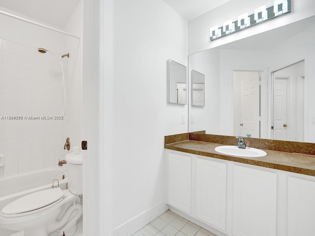 5343 NW 111th Ct, Doral, FL 33178 - bathroom with tile patterned floors, vanity, and shower / bathtub combination