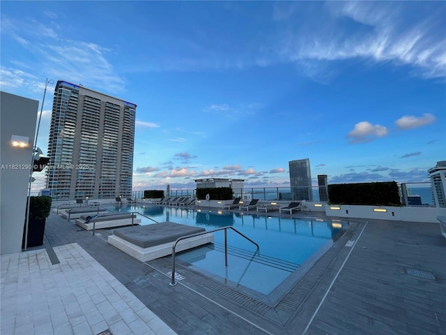 1010 Brickell Ave Unit 1409, Miami, FL 33131 - community pool with a city view