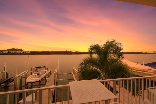 4034 N Ocean Dr, Hollywood, FL 33019 - dock featuring boat lift and a water view
