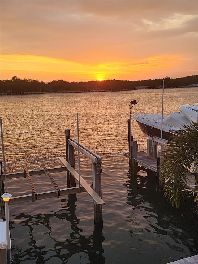 4034 N Ocean Dr, Hollywood, FL 33019 - dock with a water view